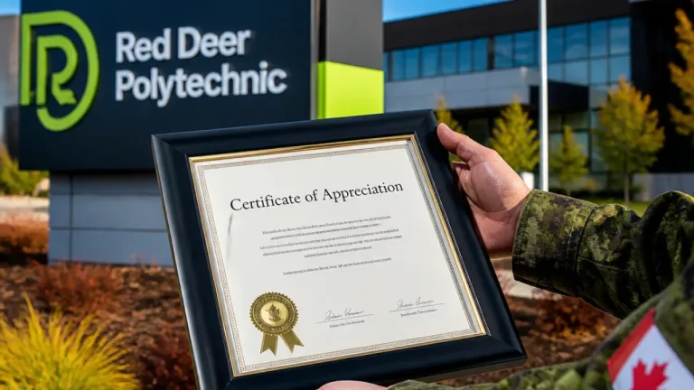 Red Deer Polytechnic earns CAF recognition for support to reservists and families