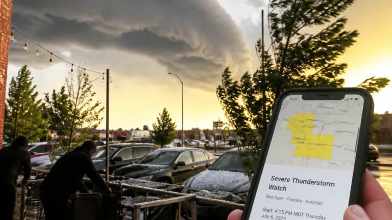 Red Deer residents urged to monitor alerts as severe thunderstorm watch issued