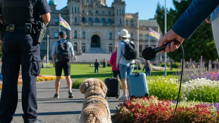 Saanich’s four-legged diplomat: how Leo united visitors and officials at the legislature