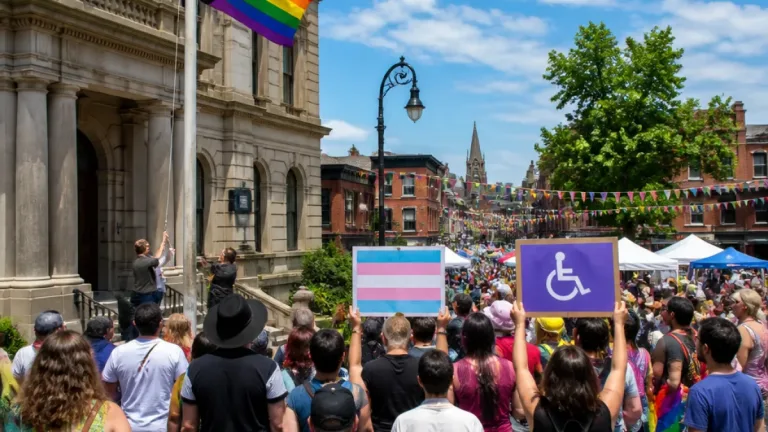 Saint John marks Pride Week with flag-raising and parade along Water Street
