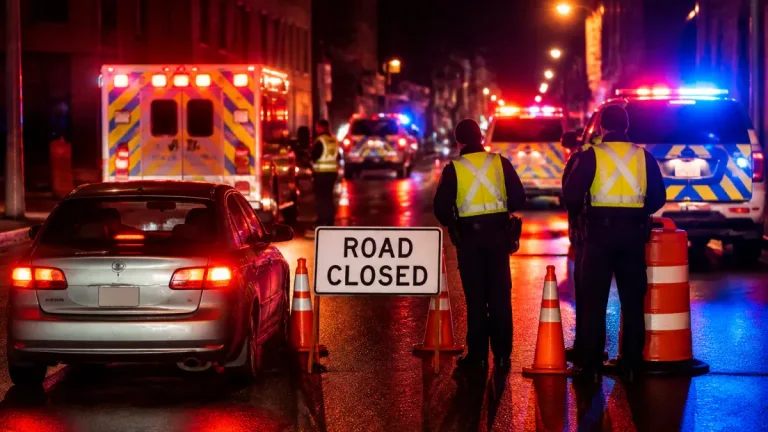 Saint John police arrest driver after speeding through closed emergency scene