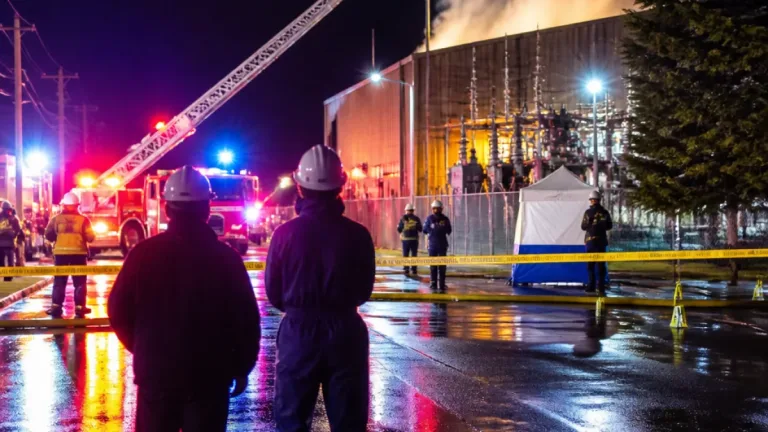 Sherbrooke police probe suspicious blaze near Abénaquis power station