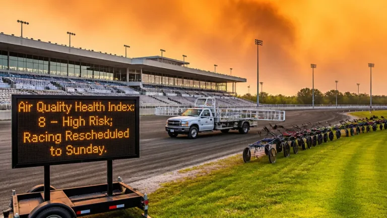 Smoke halts Ontario harness racing; key OSS events moved to Sunday at Mohawk