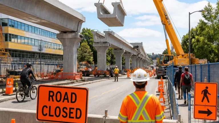 Surrey motorists and pedestrians face 64th Avenue closures for Surrey–Langley SkyTrain work