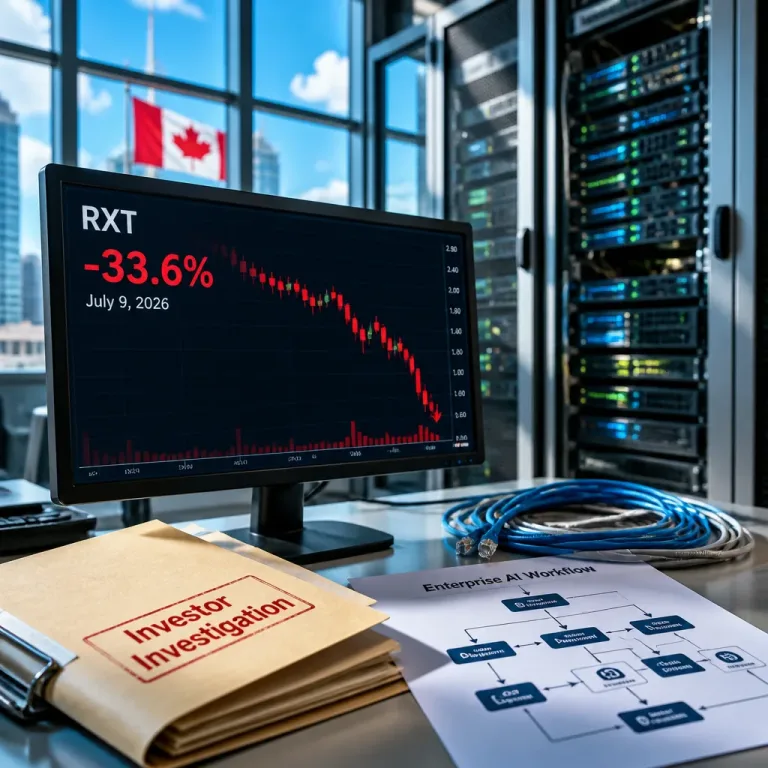 Rackspace faces investor probe after guidance cut tied to AI pivot; shares plunge 33.6%