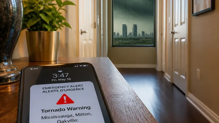 Tornado warning includes Mississauga as storm threat prompts urgent shelter advice