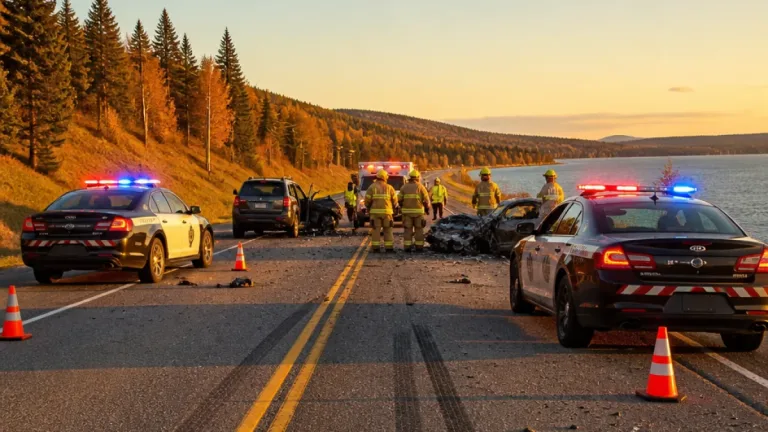 Two dead, one critical after four-vehicle crash on Quebec’s North Shore