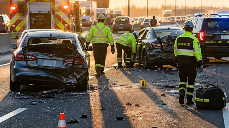 Two dead, three injured after two-car rear-end crash on Mississauga stretch of Hwy. 401