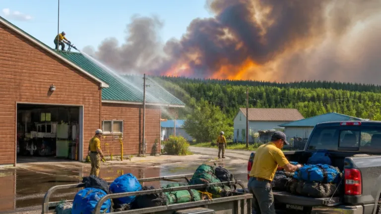 Upsala residents urged to prepare as wildfire burns about five kilometres away