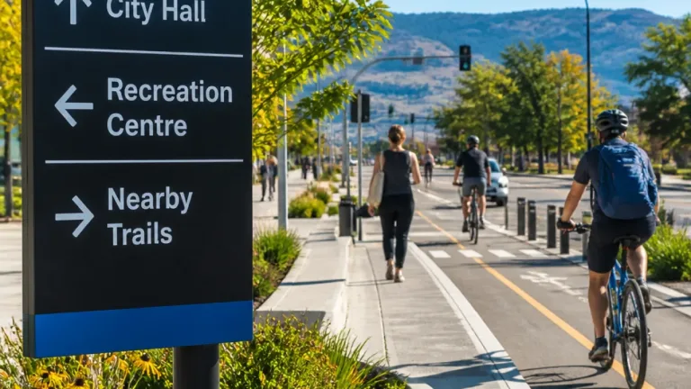 Vernon considers high-contrast trail and facility signs in phased rollout