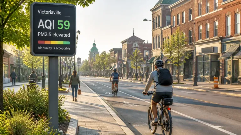 Victoriaville air quality at moderate level; PM2.5 above WHO guide