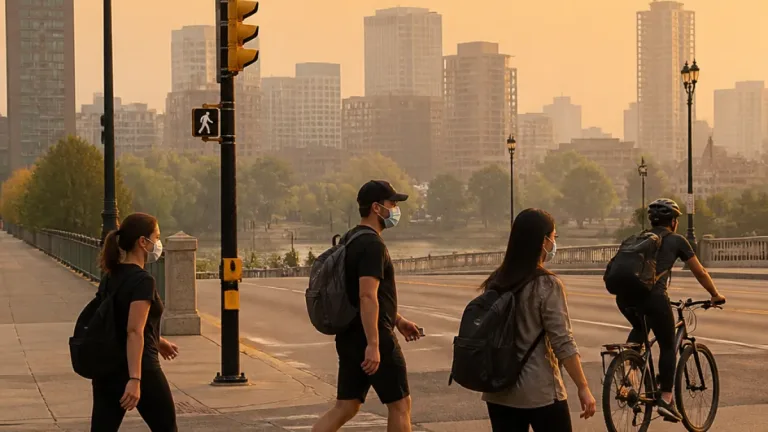 Waterloo region under orange air-quality warning as wildfire smoke blankets area