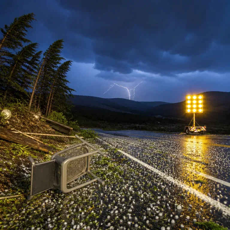 Thunderstorm warning for Blue Mountains: gusts up to 40 mph, hail possible
