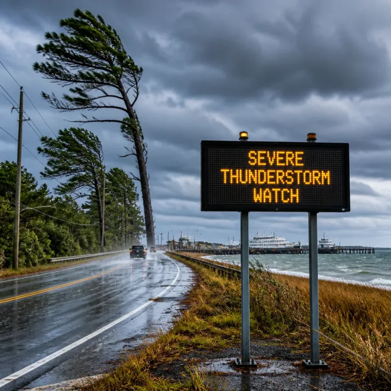 Strong thunderstorms prompt NWS alert for eastern North Carolina; safety urged