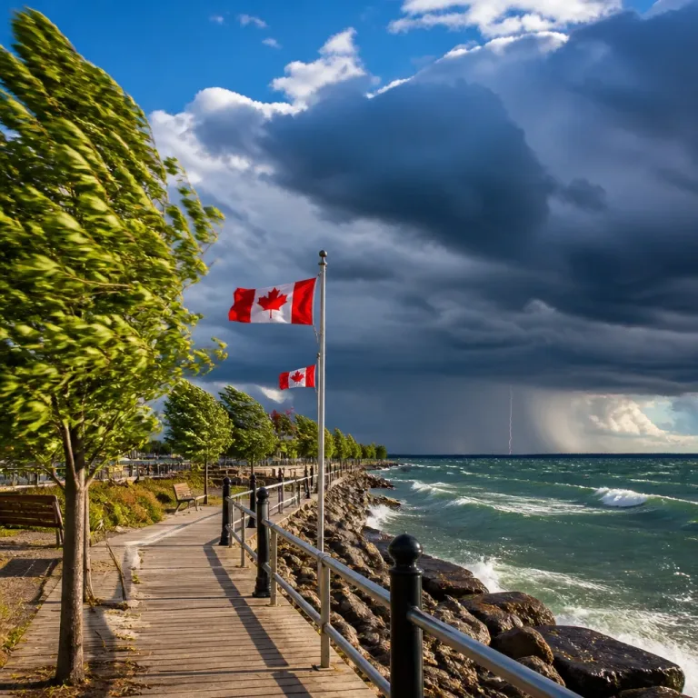 Sunny start in North Bay gives way to showers, gusts and thunder risk