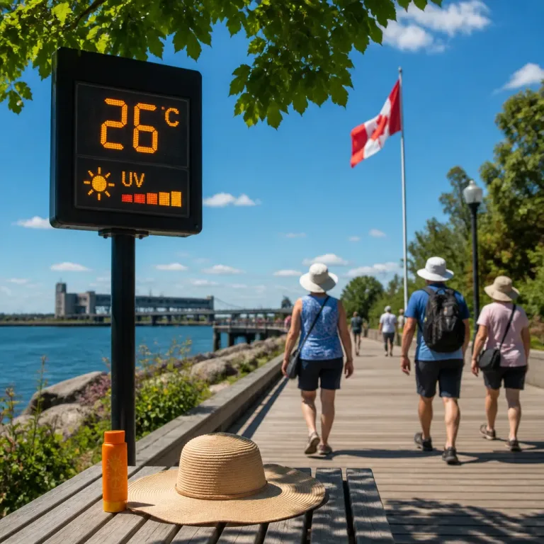 Warm, sunny stretch for Sault Ste. Marie with high UV and near-peak humidex