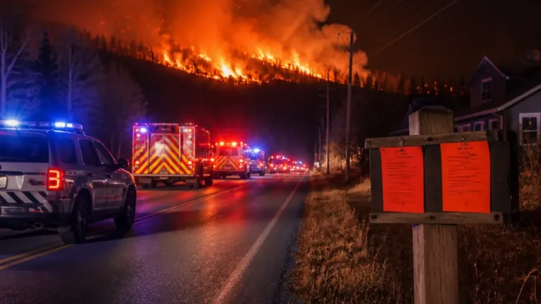 Wildfire northeast of Halifax forces mandatory evacuations as crews pause overnight