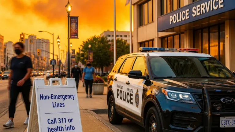Windsor police urge residents not to call 911 over wildfire smoke concerns