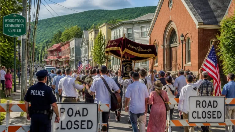 Woodstock readers take note: joyous Torah procession was in Woodstock, N.Y.