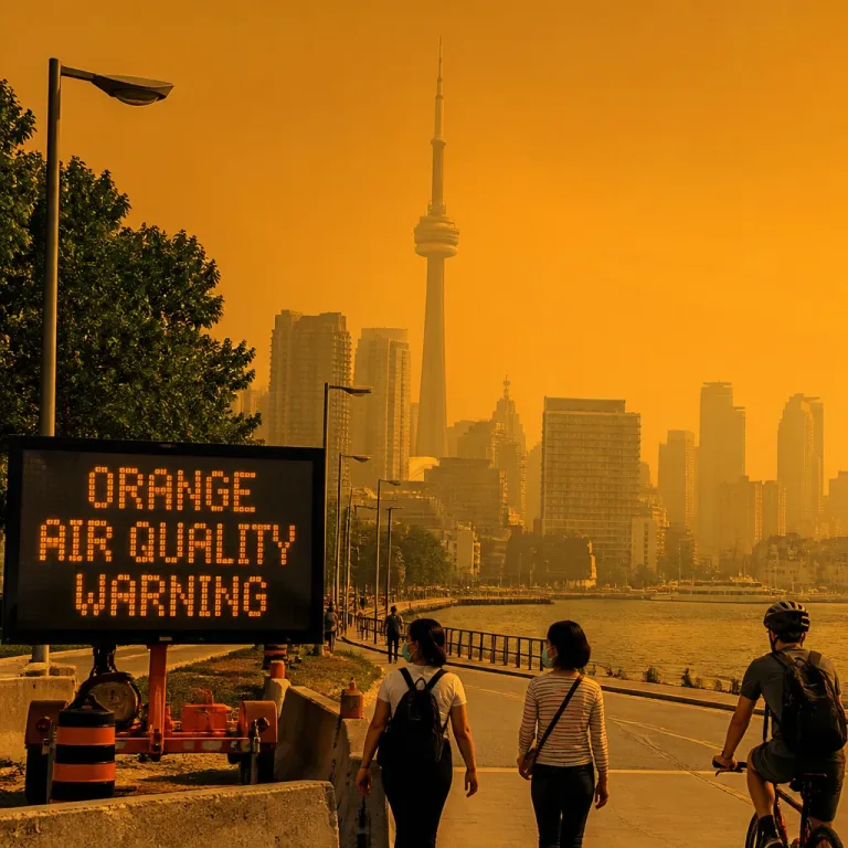 Wildfire smoke sends Toronto to top of global air-quality rankings