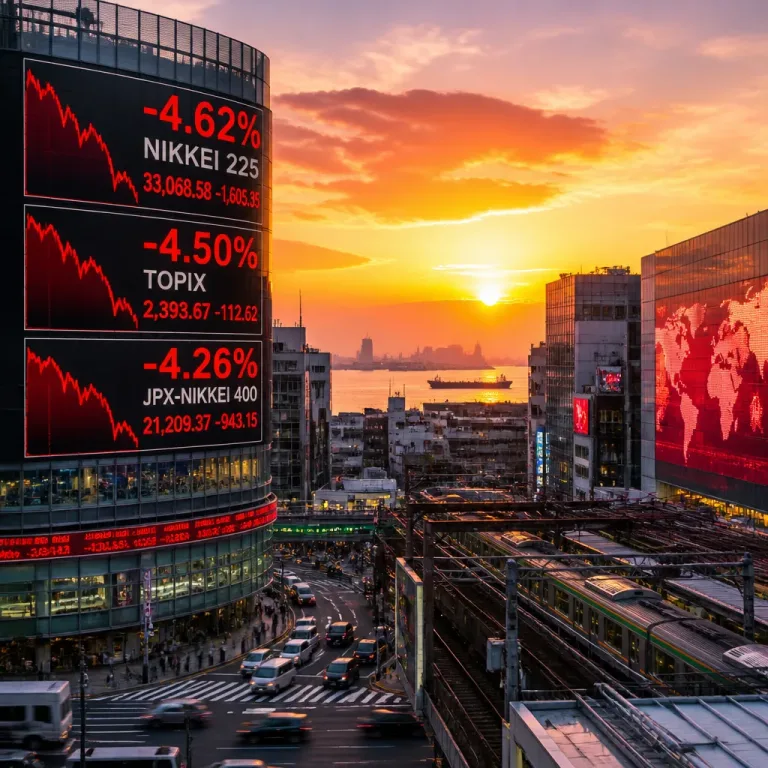 AI stock rout and Middle East tensions drive global markets lower, Tokyo plunges