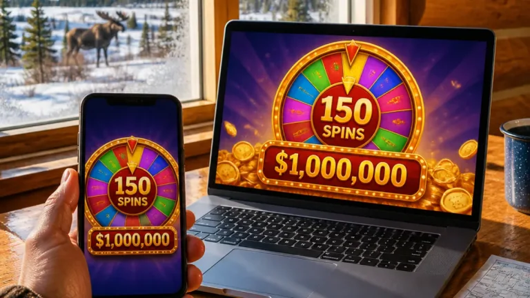Yukon Gold Casino offers 150 chances at $1 million for a $10 first deposit