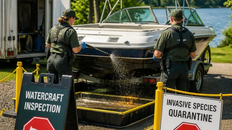 Zebra mussels found on boat at Blackstrap Park; owner charged and vessel quarantined